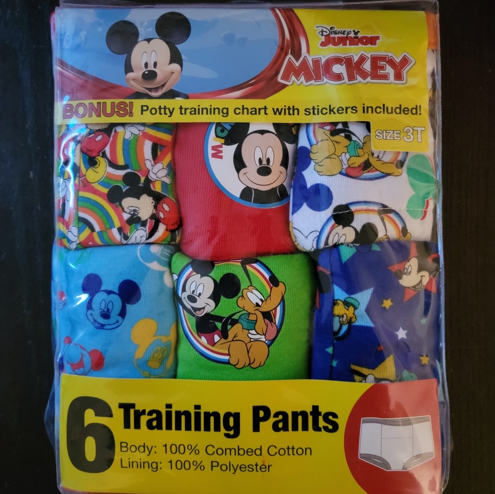 COPY - 3T Mickey Mouse Training Pants 6 pack